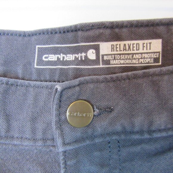 Carhartt Gray Rugged Flex Relaxed Fit Utility Work Pant Men's 36 Double Front - Picture 4 of 8